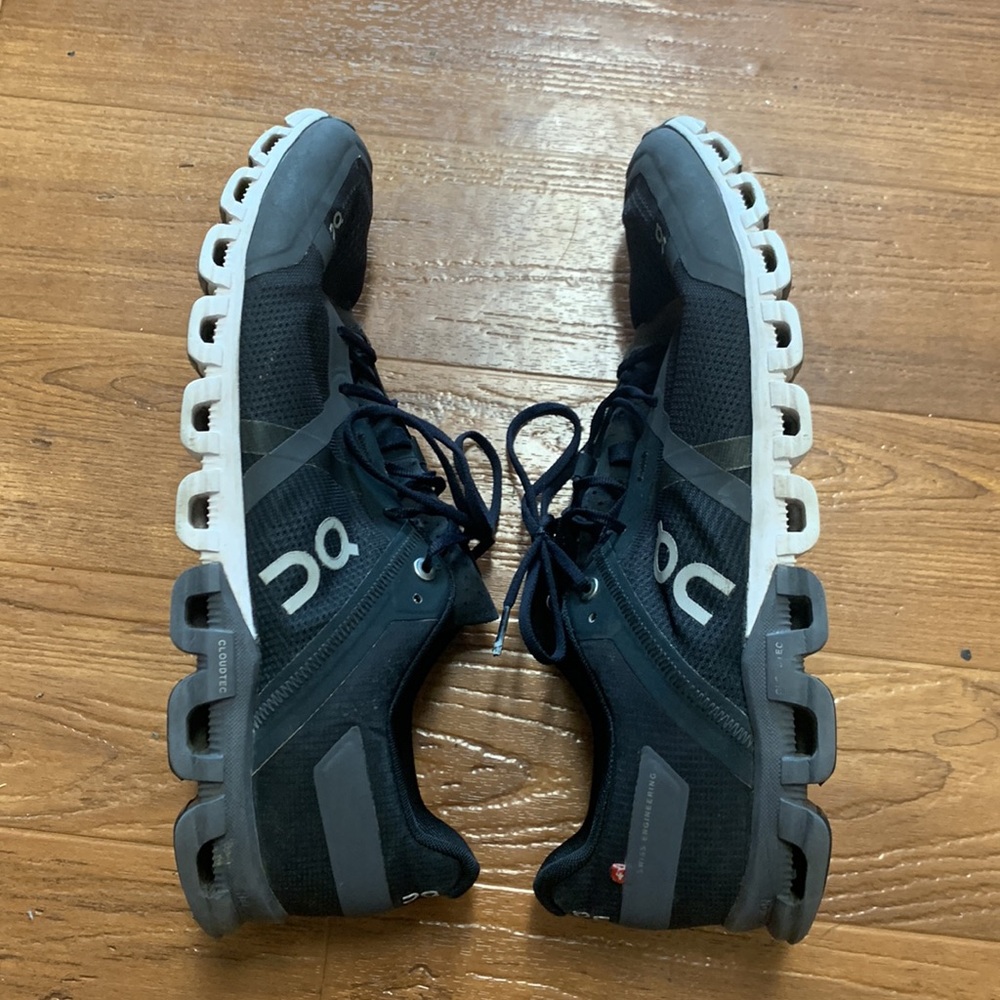 On Running Men's Black Cloud Sneakers - Picture 3 of 10